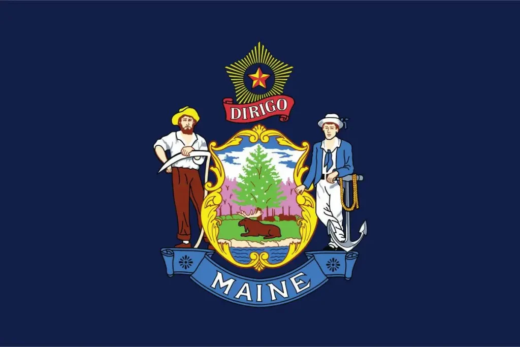 Maine State Flag